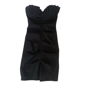 Betsy & Adam Black Fairy Whimisgoth Ruched HOCO Dress Sweetheart Neckline